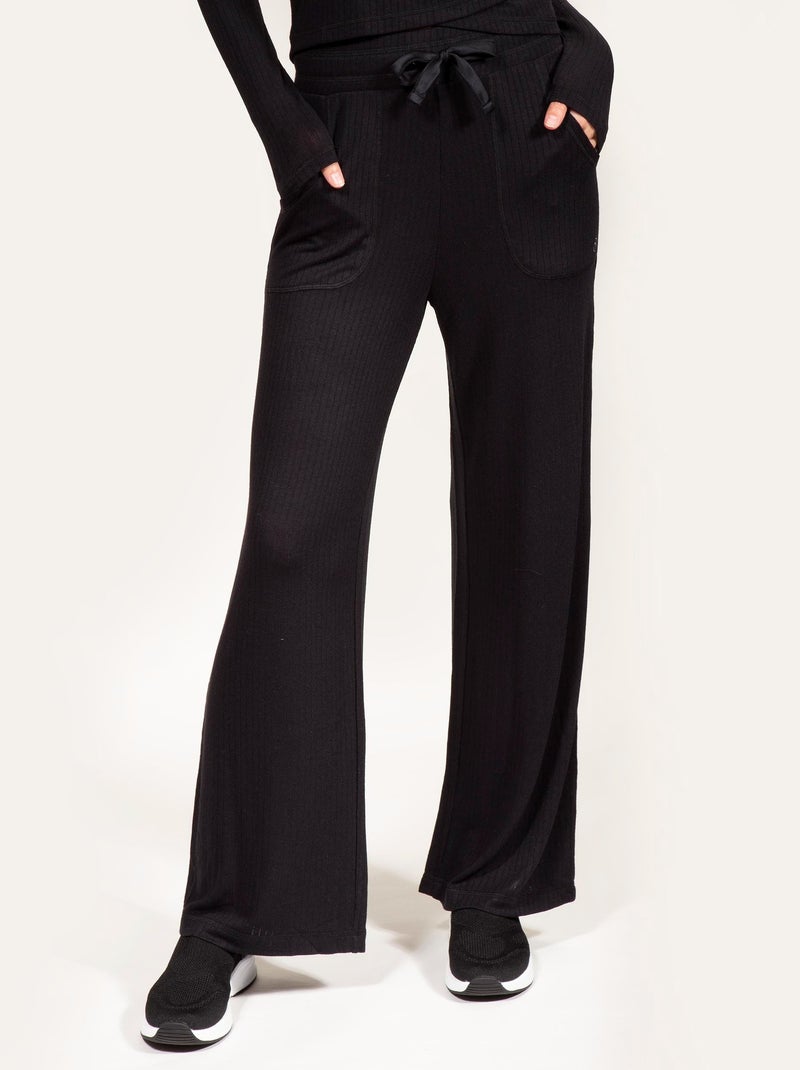 Pantalons homewear douceur et ultra confort Noir - Kiabi
