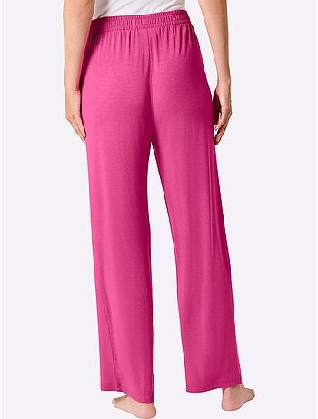 Pantalons jersey fin avec ceinture élastique et poches biais - Taille courte - Witt