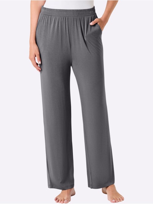 Pantalons longs en jersey avec ceinture élastique et poches - Taille courte - Witt - Kiabi Pantalons longs en jersey avec ceinture élastique et poches - Taille courte - Witt - Kiabi
