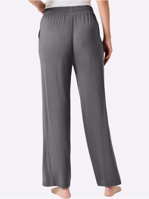 Pantalons longs en jersey avec ceinture élastique et poches - Taille courte - Witt - Kiabi Pantalons longs en jersey avec ceinture élastique et poches - Taille courte - Witt - Kiabi