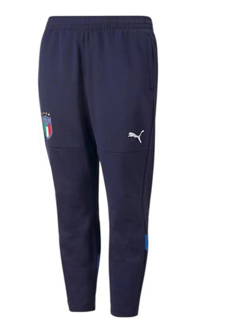 Pantalons 'Puma' 'Figc Tr Pant Jr W Pckt' Bleu - Kiabi