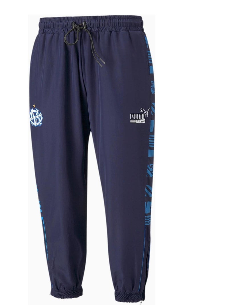 Pantalons 'Puma' 'Om Ftblheritage Pant' Bleu - Kiabi