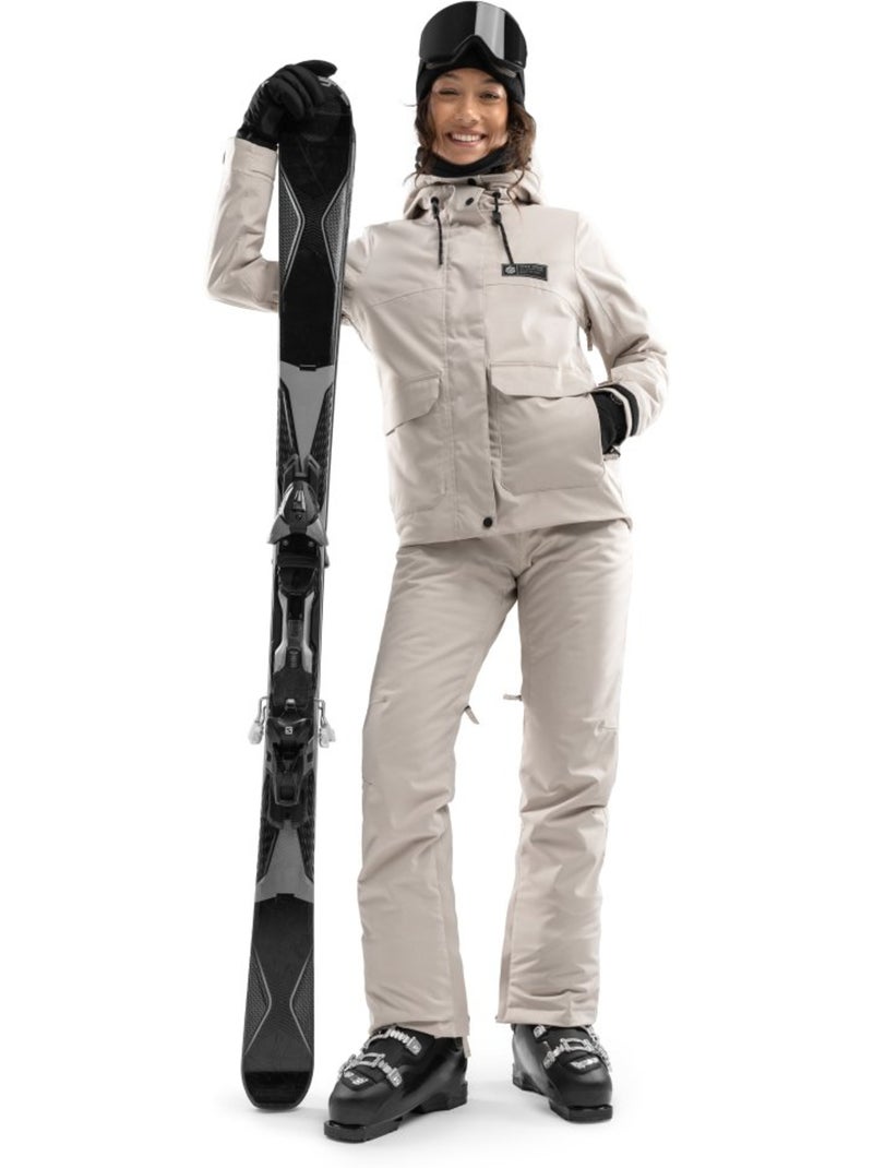 Pantalons snowboard premium femme sports d'hiver femme srx nival Beige - Kiabi