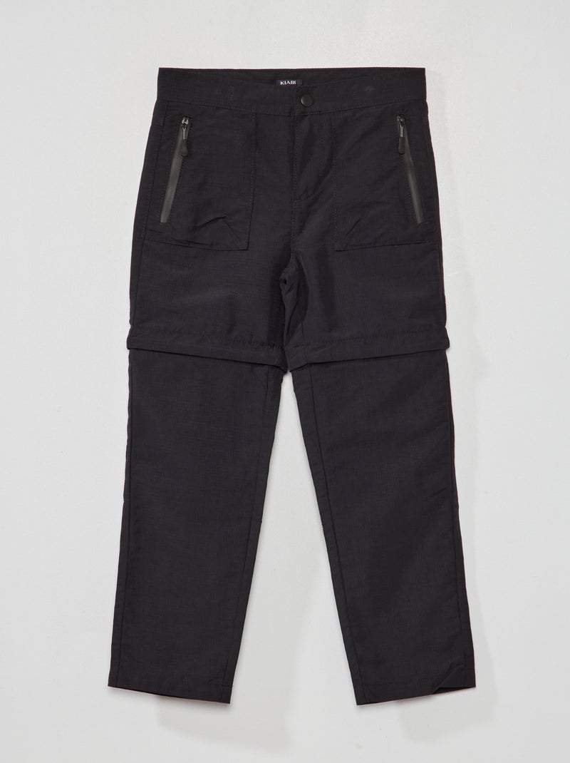 Pantalon/short 2 en 1 noir - Kiabi