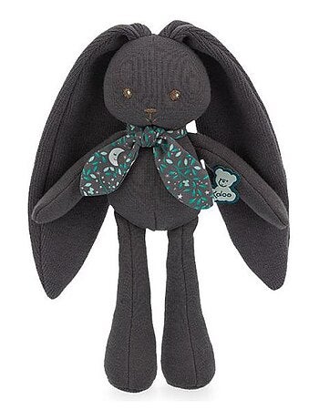 PANTIN LAPIN GRIS VIOLINE 25CM