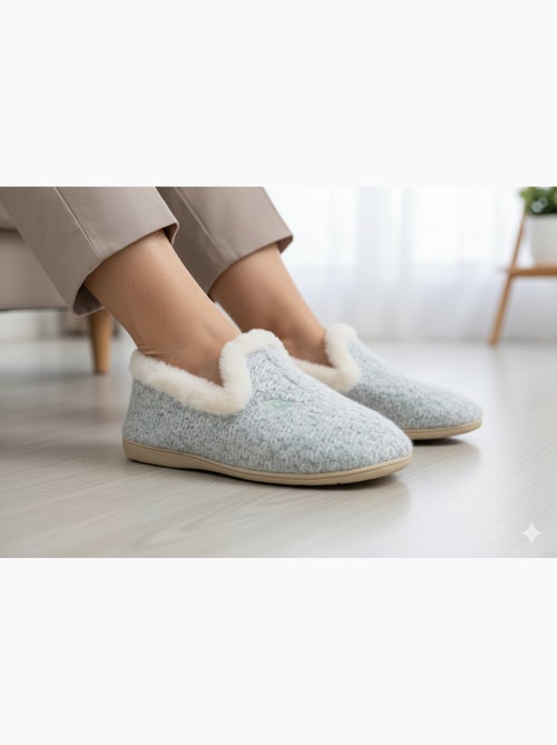 Pantoufle Charentaise femme hiver - Kiabi