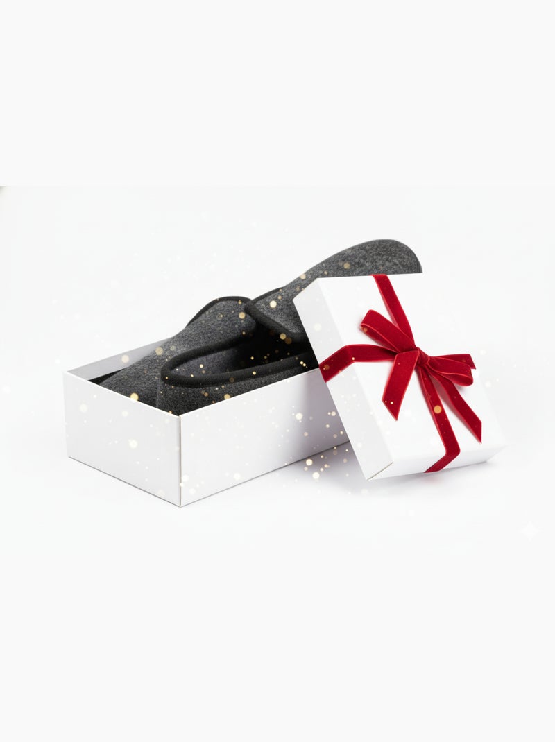 Pantoufle Charentaise femme hiver gris anthracite - Kiabi