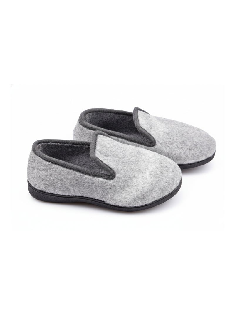 Pantoufle Charentaise femme hiver Gris chiné - Kiabi