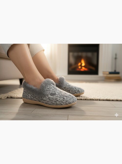 Pantoufle Charentaise femme hiver - Kiabi