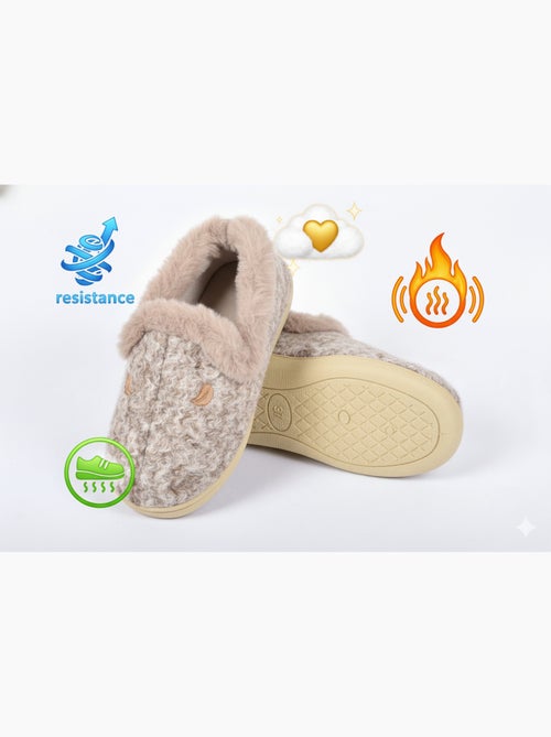 Pantoufle Charentaise femme hiver - Kiabi