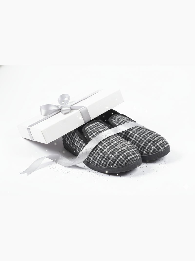 Pantoufle Charentaise femme hiver Noir - Kiabi