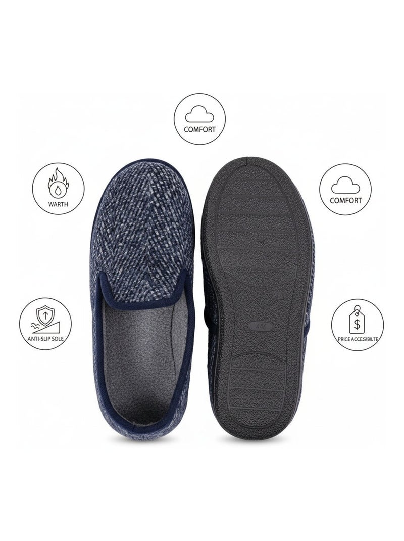 Pantoufle CHARENTAISE Homme Bleu marine - Kiabi