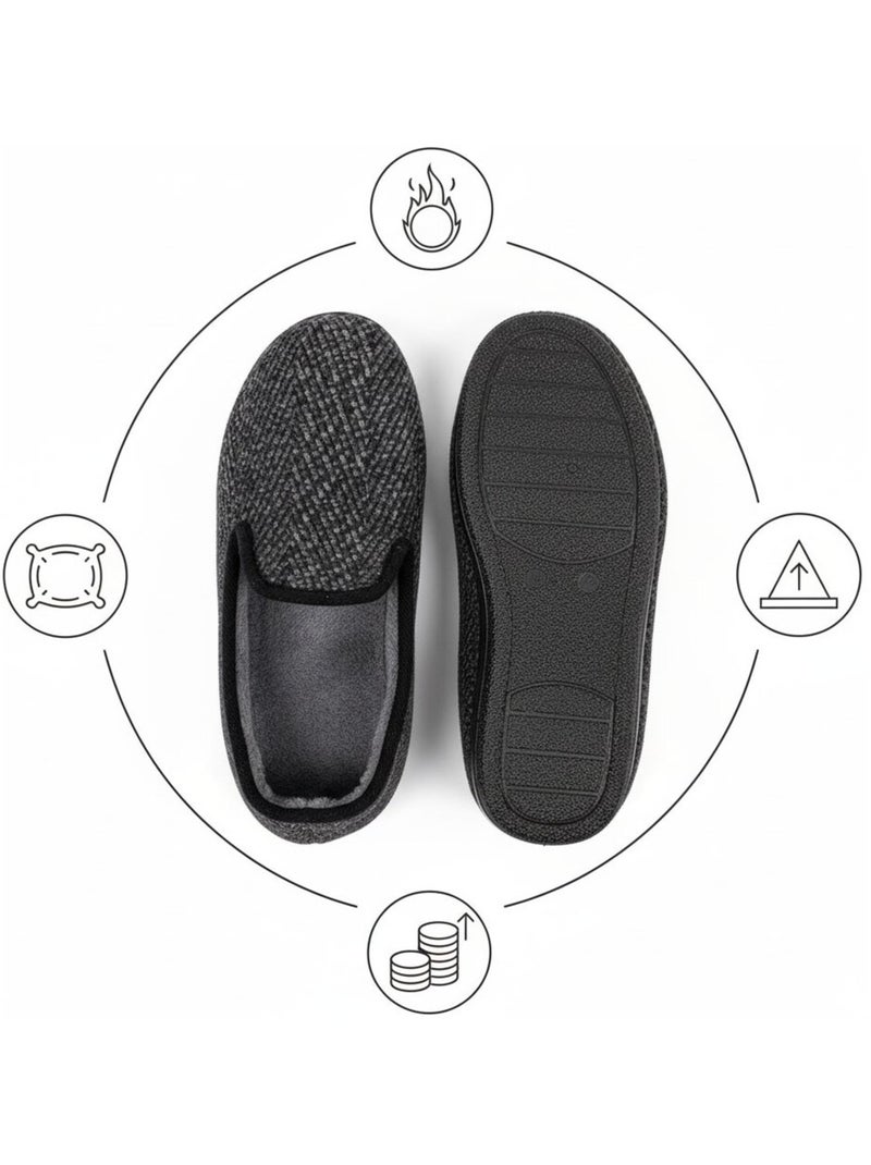 Pantoufle CHARENTAISE Homme Noir mat - Kiabi