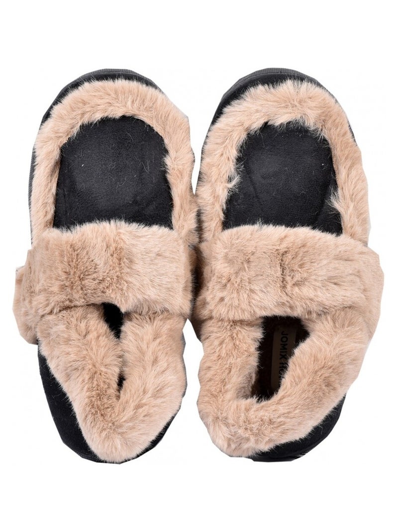 PANTOUFLE Femme Chausson COCOONING Noir - Kiabi
