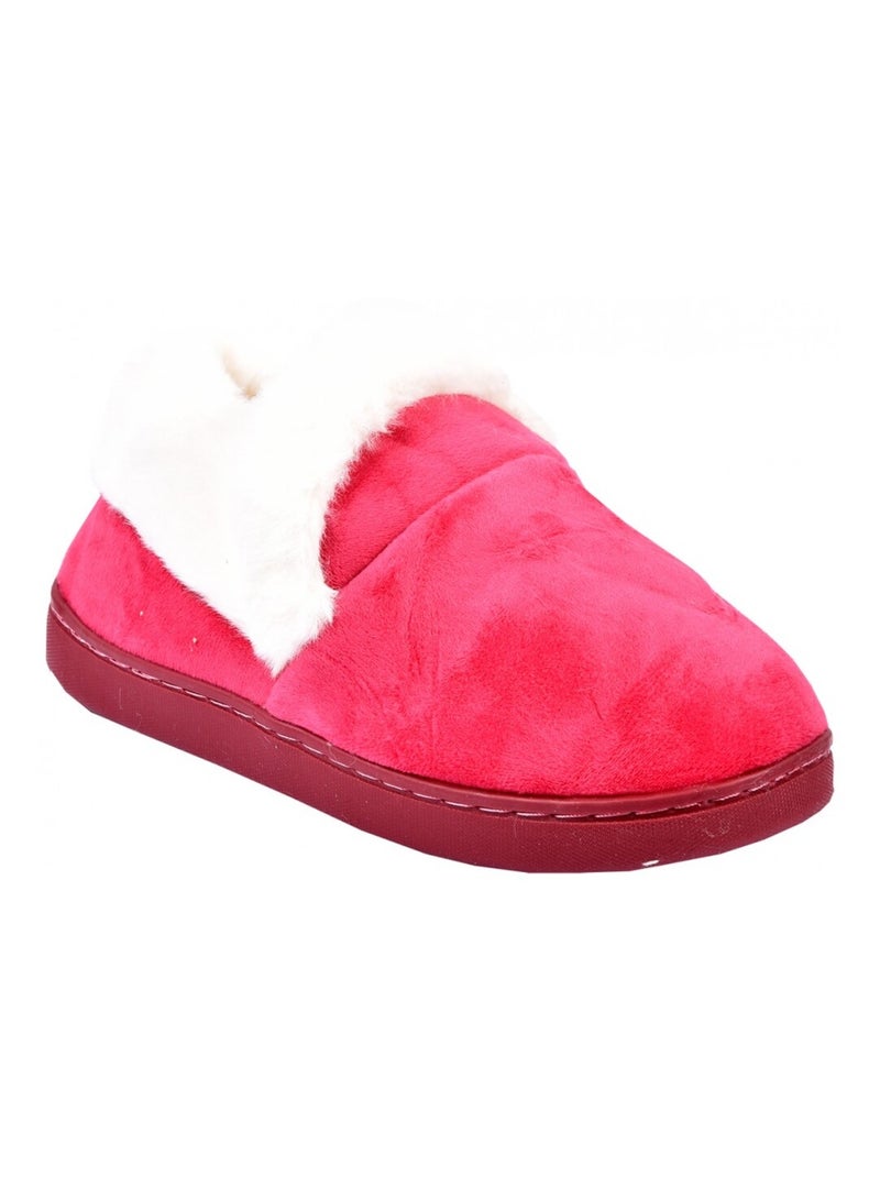 PANTOUFLE Femme Chausson COCOONING Rose - Kiabi