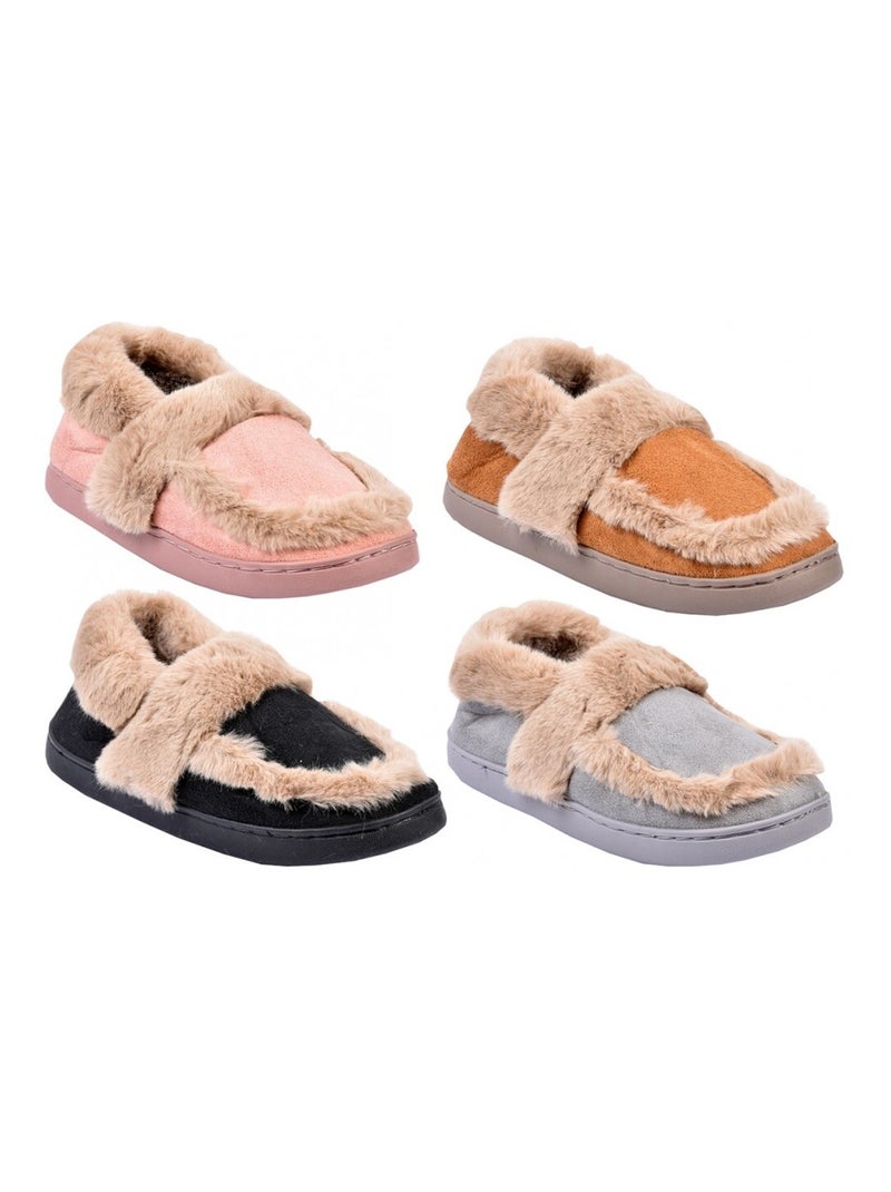 PANTOUFLE Femme Chausson COCOONING Rose - Kiabi
