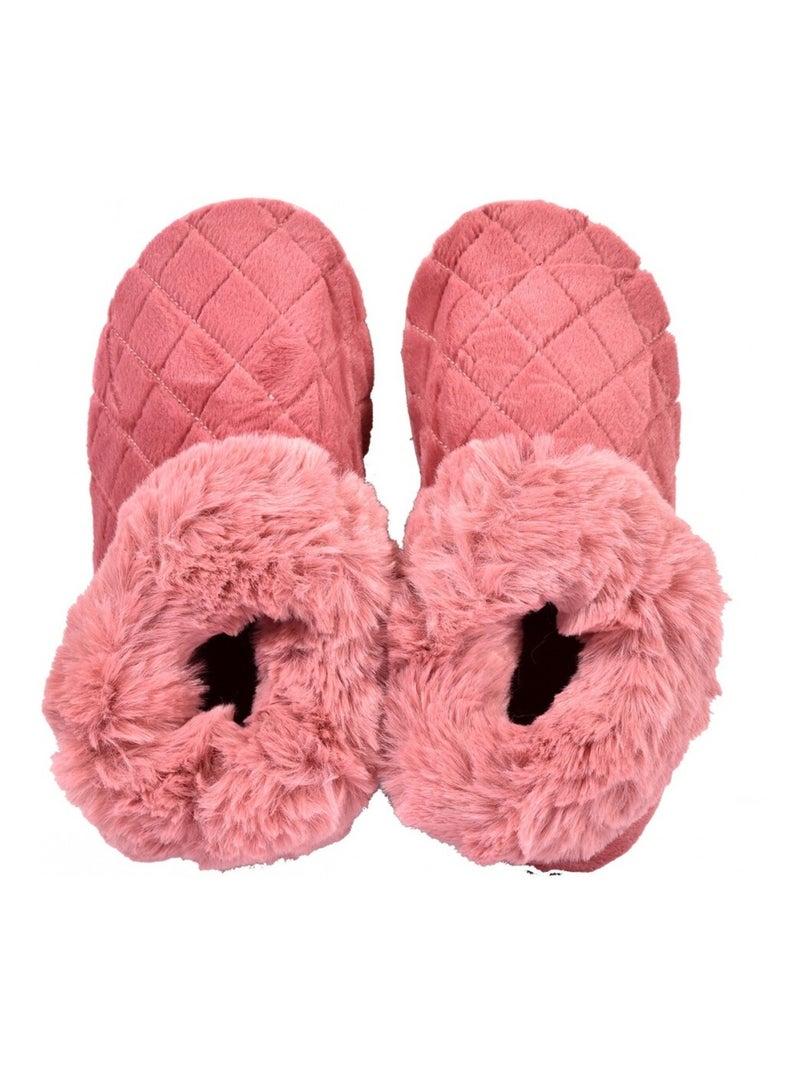 PANTOUFLE Femme Chausson COCOONING Rose - Kiabi