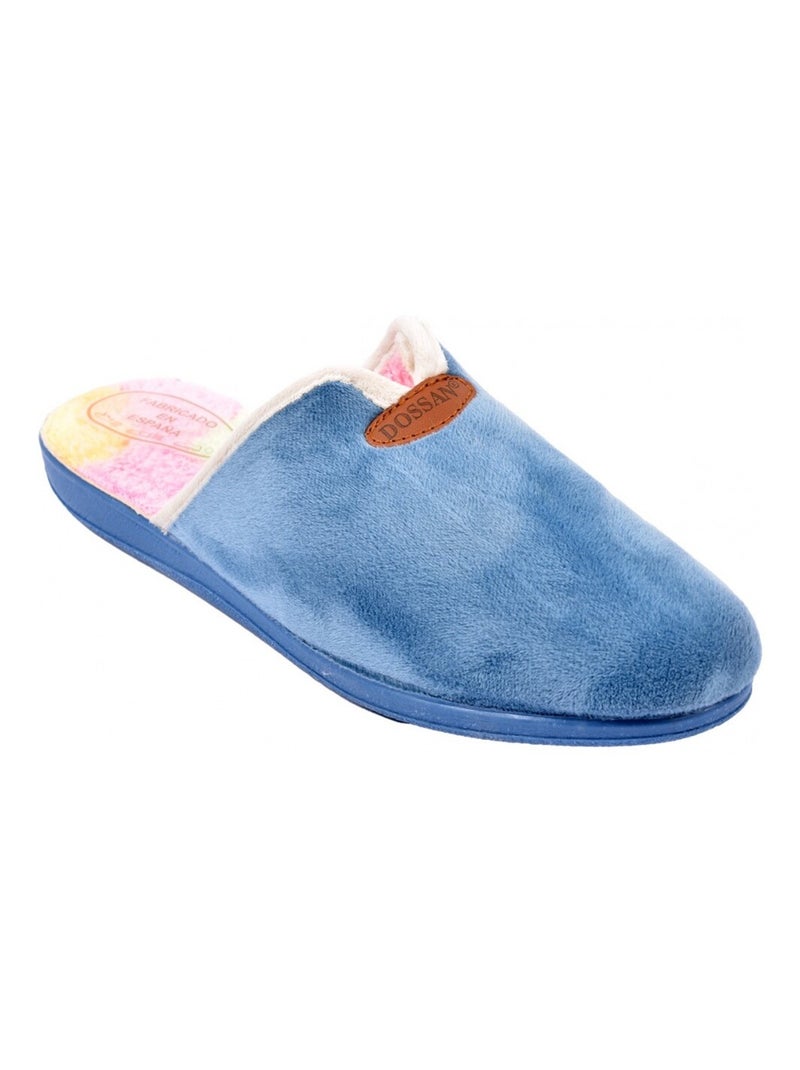 Pantoufle Femme Mule PREMIUM Bleu ciel - Kiabi