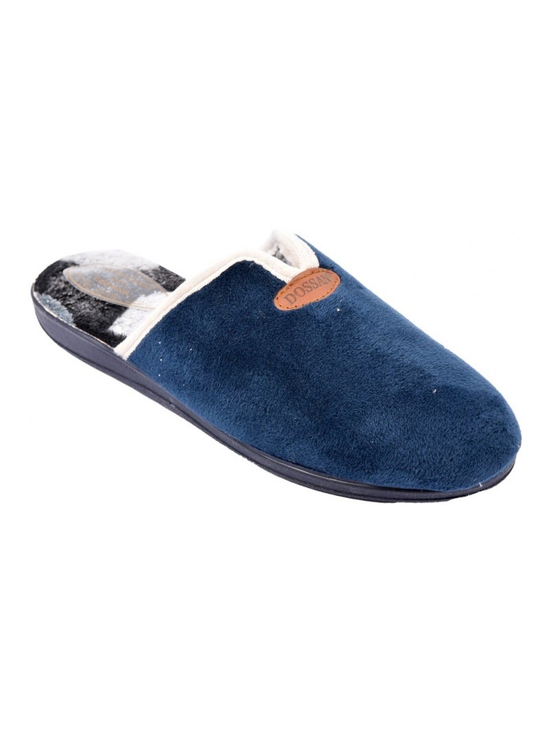 Pantoufle Femme Mule PREMIUM Bleu marine - Kiabi