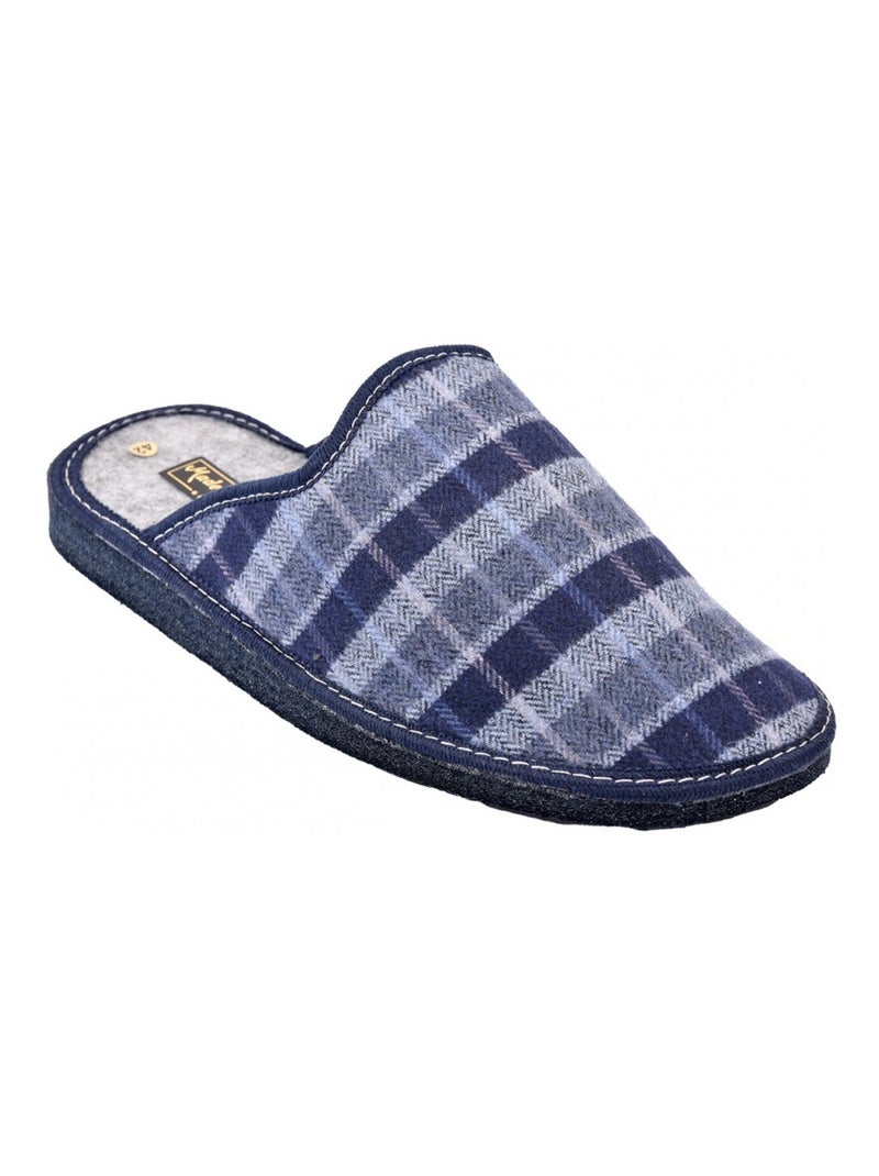 Pantoufle HOMME Mule JACQUARD Bleu - Kiabi