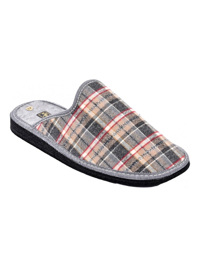 Pantoufle HOMME Mule JACQUARD Gris - Kiabi