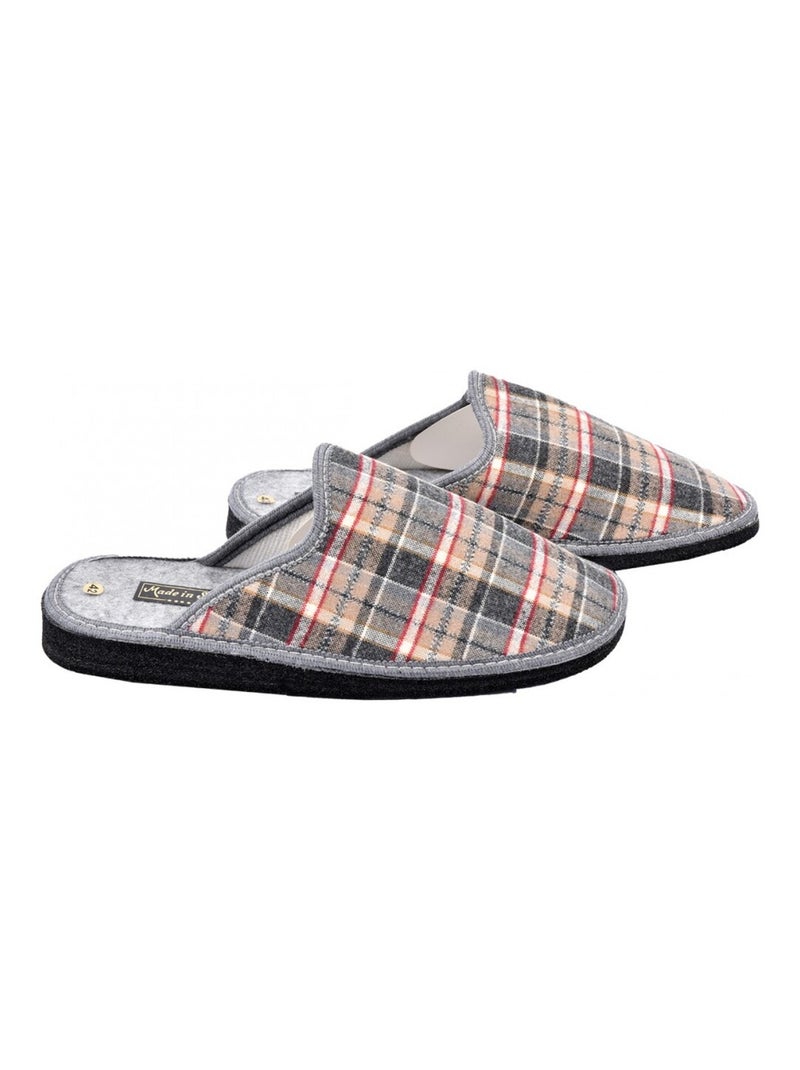 Pantoufle HOMME Mule JACQUARD Gris - Kiabi