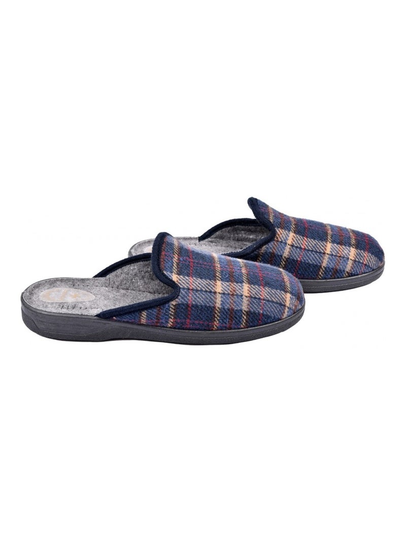 Pantoufle HOMME Mule PREMIUM Bleu marine - Kiabi
