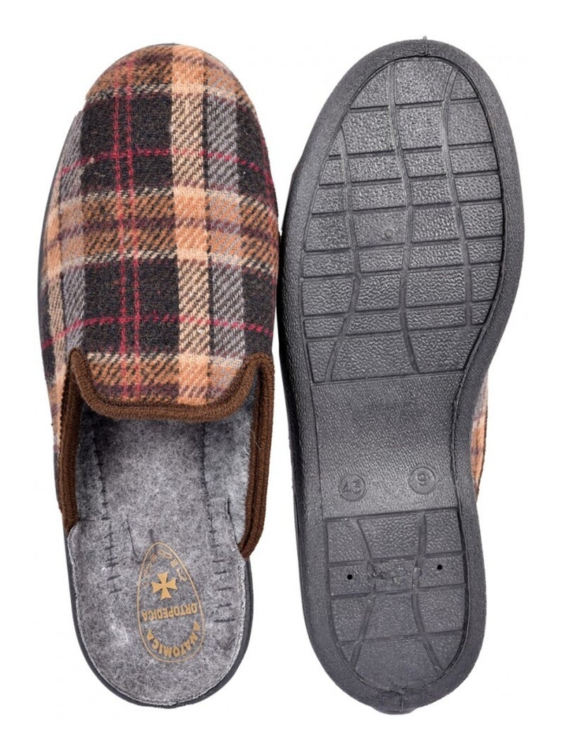 Pantoufle HOMME Mule PREMIUM Marron - Kiabi