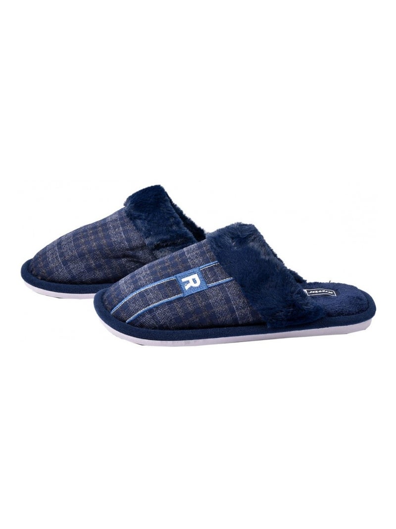 PANTOUFLE Homme PREMIUM Bleu marine - Kiabi