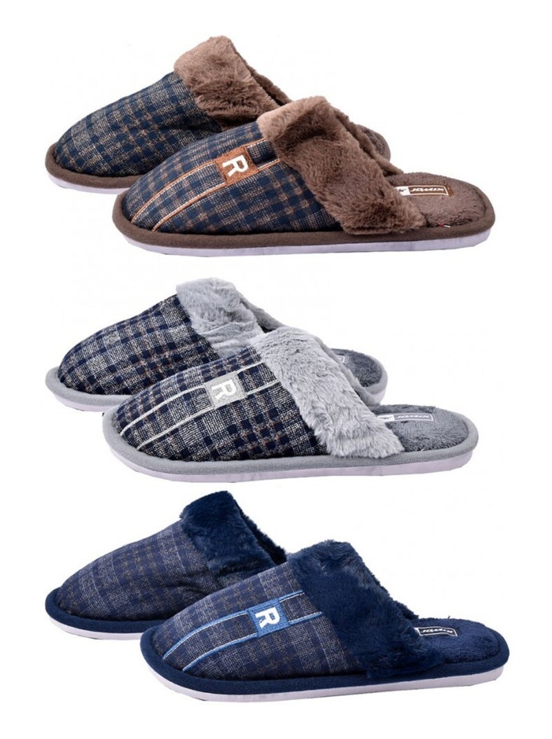 PANTOUFLE Homme PREMIUM Bleu marine - Kiabi