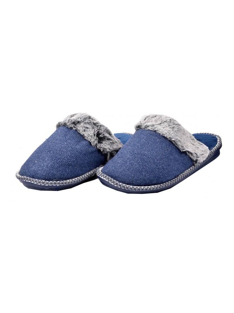 PANTOUFLE Homme PREMIUM Bleu marine - Kiabi