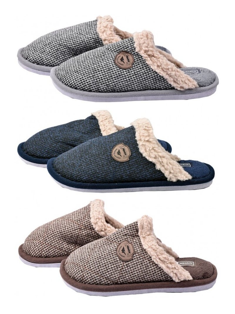 PANTOUFLE Homme PREMIUM Bleu marine - Kiabi