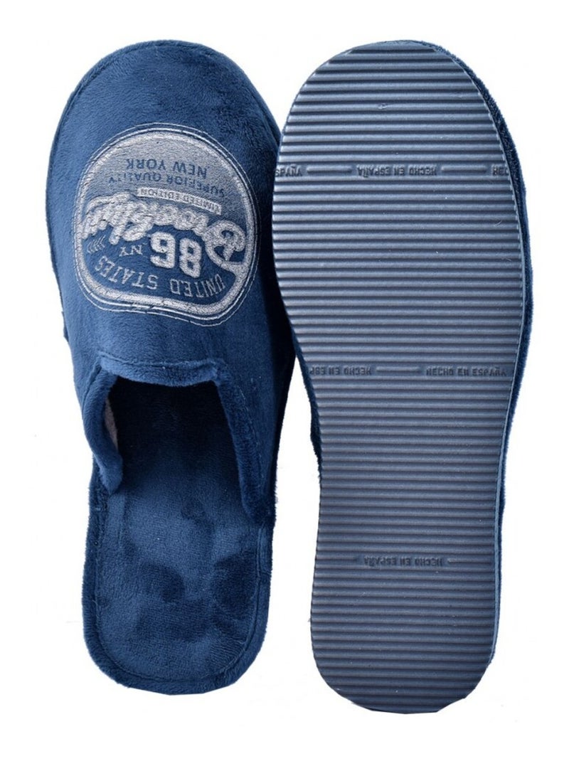 PANTOUFLE Homme PREMIUM Bleu marine - Kiabi
