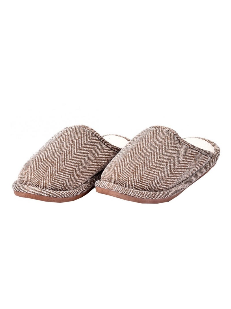PANTOUFLE Homme PREMIUM Marron - Kiabi