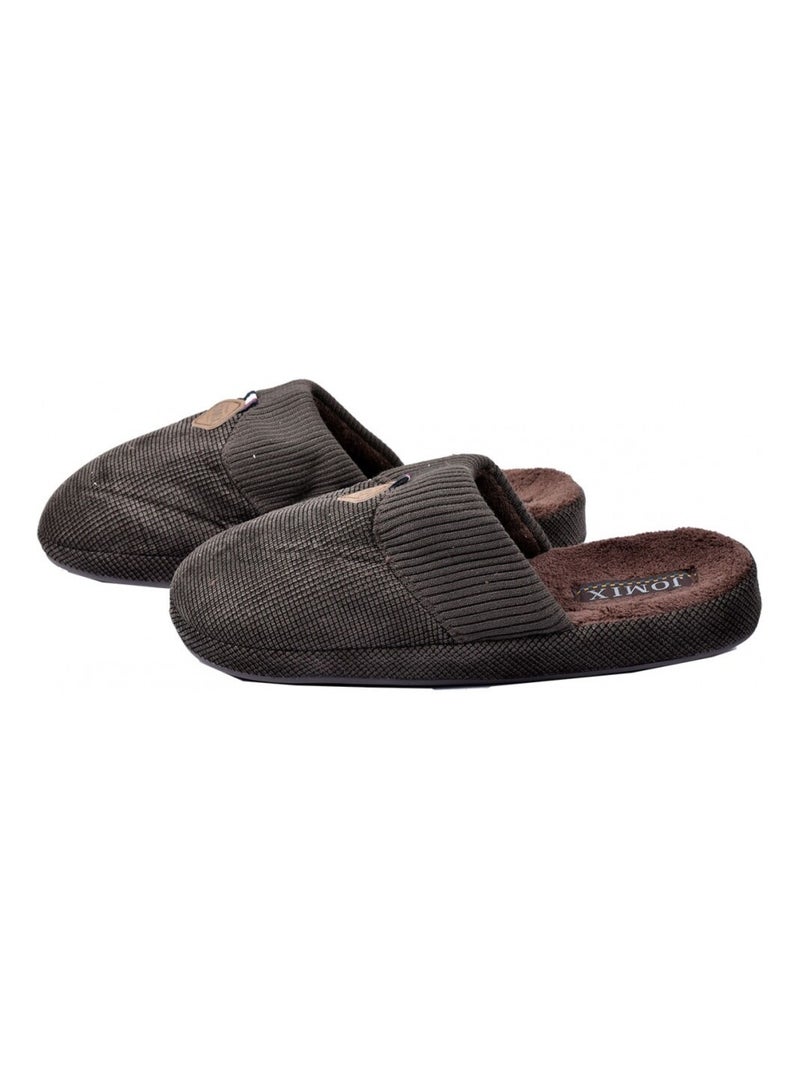 PANTOUFLE Homme PREMIUM Marron havane - Kiabi