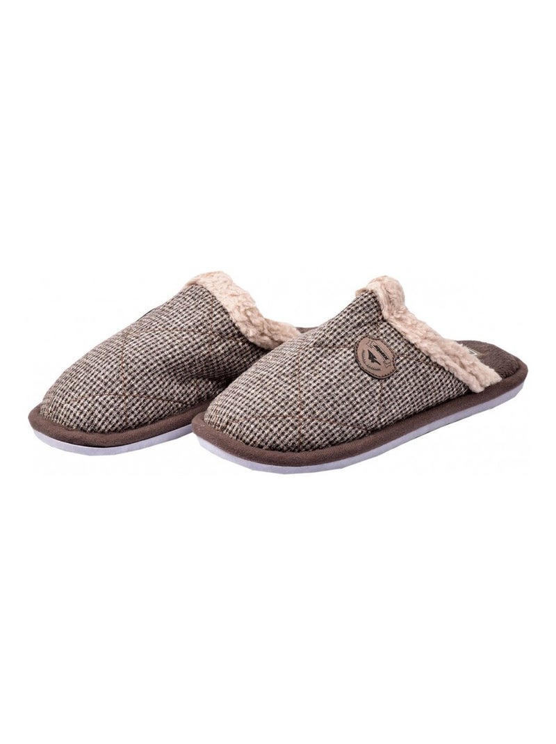PANTOUFLE Homme PREMIUM Marron havane - Kiabi