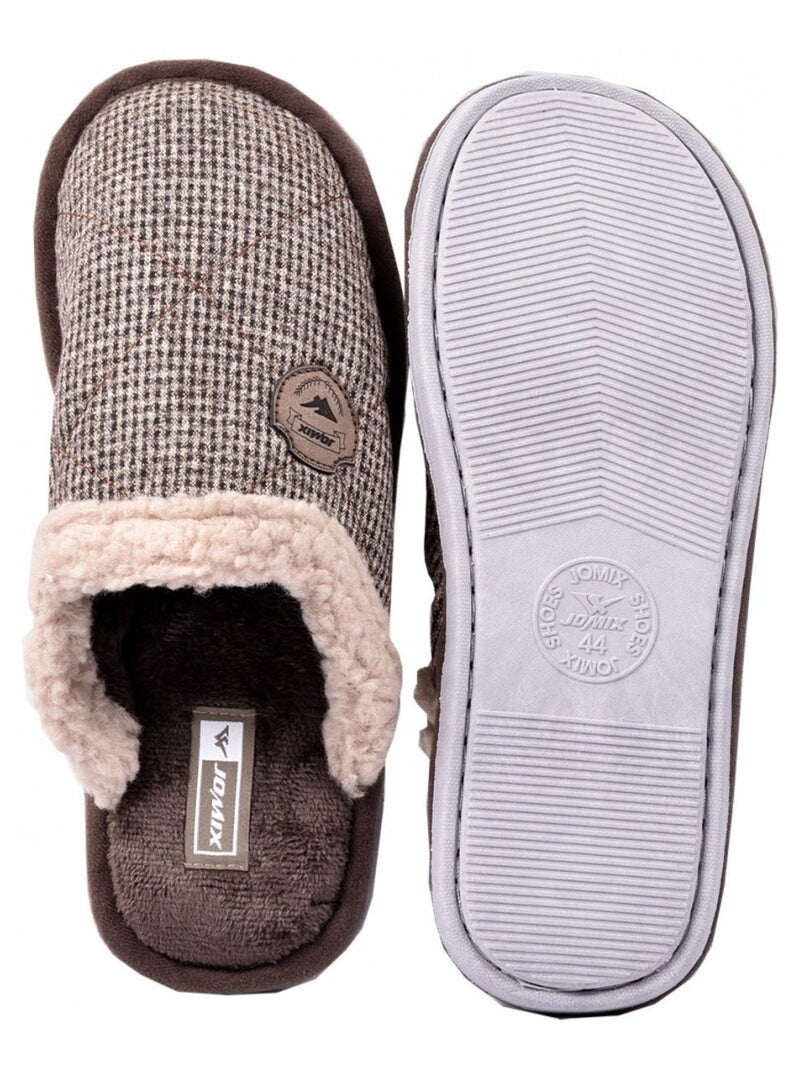 PANTOUFLE Homme PREMIUM Marron havane - Kiabi