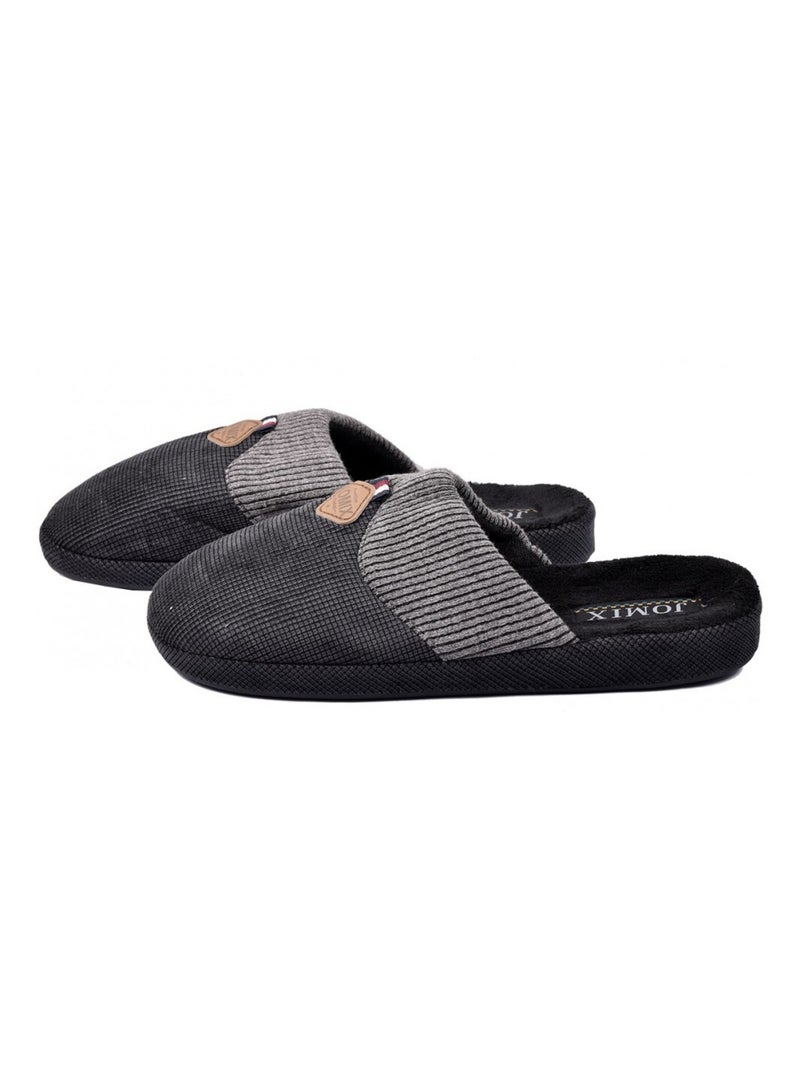 PANTOUFLE Homme PREMIUM Noir - Kiabi