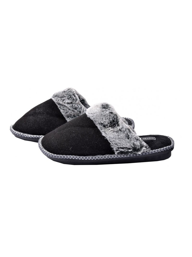 PANTOUFLE Homme PREMIUM Noir - Kiabi