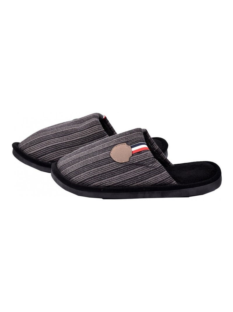 PANTOUFLE Homme PREMIUM Noir - Kiabi