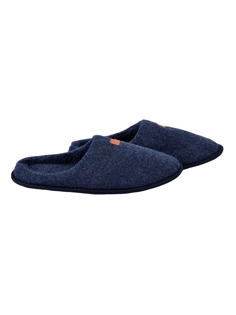 Pantoufle HOMME SUEDINE Bleu marine - Kiabi