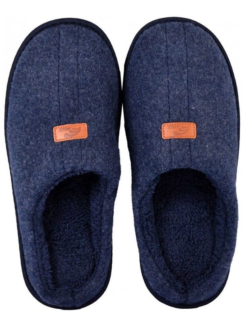 Pantoufle HOMME SUEDINE Bleu marine - Kiabi