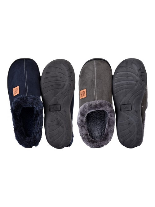 Pantoufle HOMME SUEDINE  Pack de 2 - Kiabi