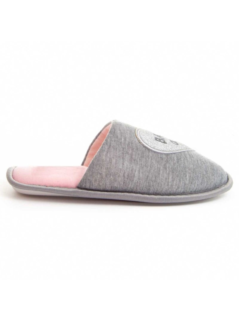 Pantoufle Tissu Montevita Gris - Kiabi