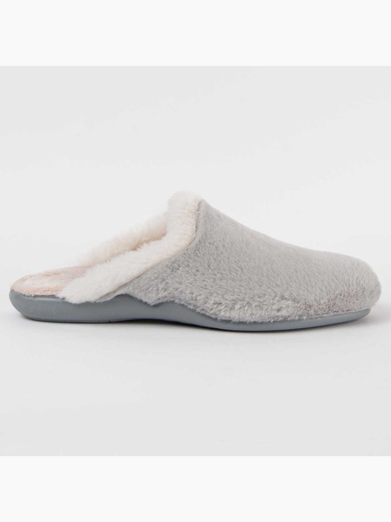 Pantoufle Tissu Montevita Gris - Kiabi