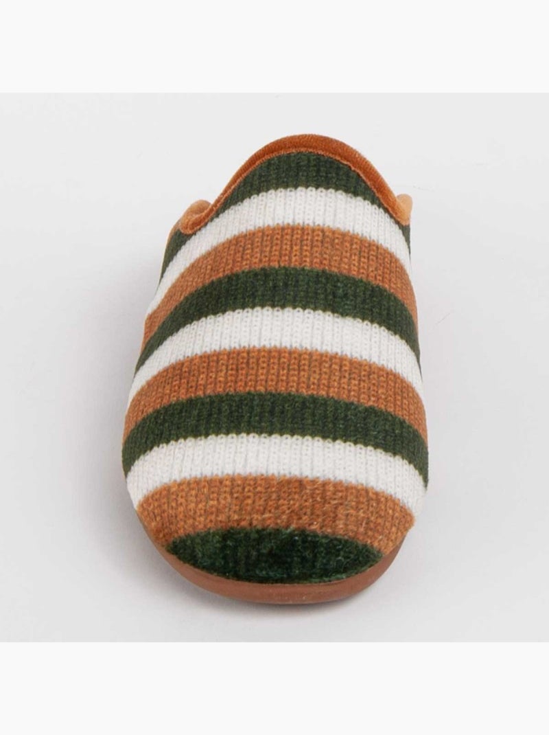 Pantoufle Tissu Montevita Marron - Kiabi
