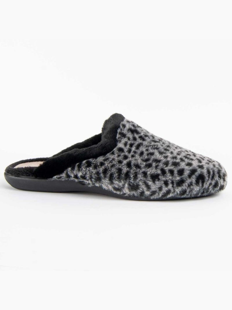 Pantoufle Tissu Montevita Noir - Kiabi