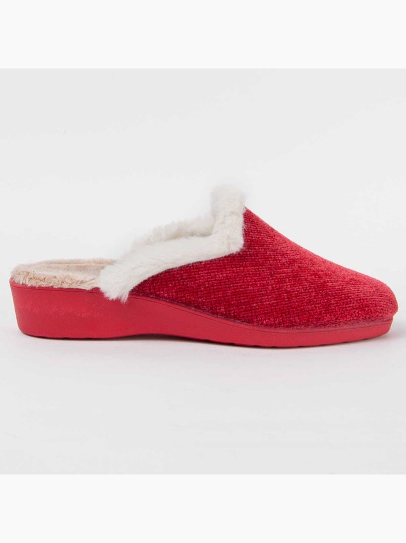 Pantoufle Tissu Montevita Rouge - Kiabi