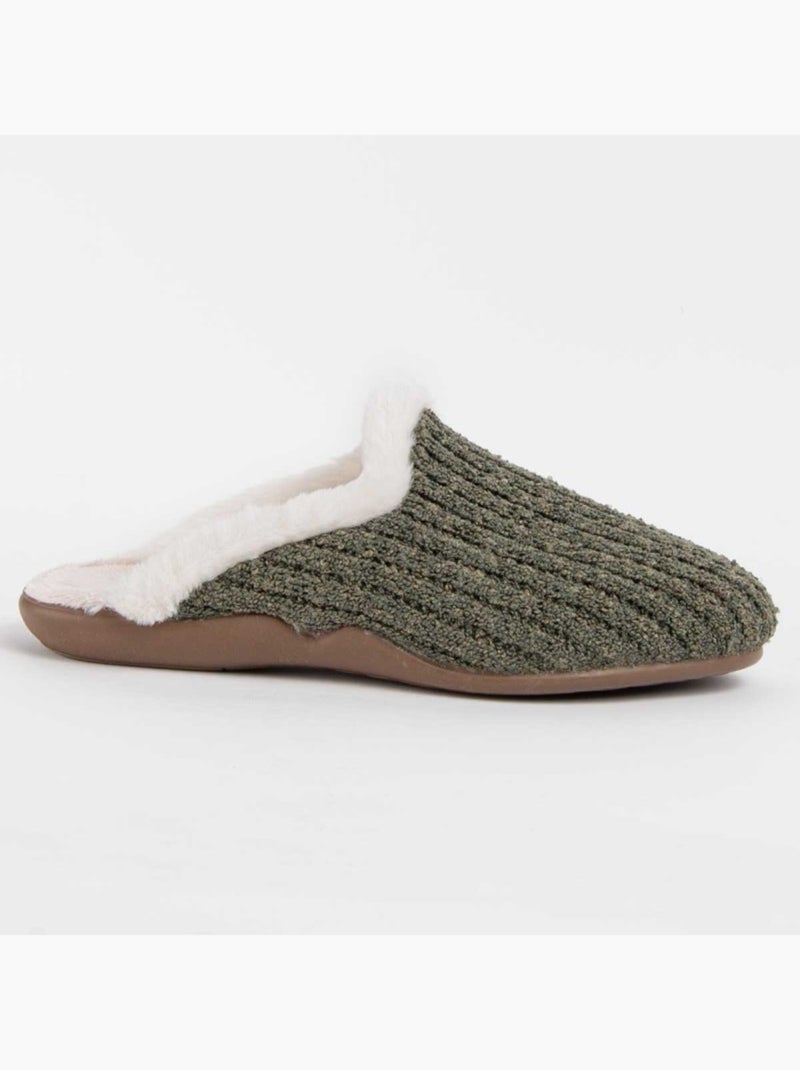 Pantoufle Tissu Montevita Vert - Kiabi