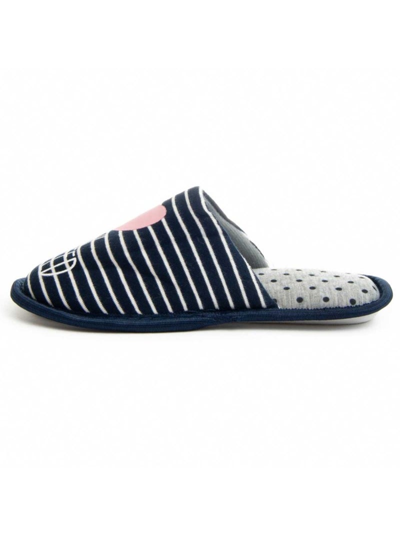 Pantoufle Tissu Northome Bleu - Kiabi
